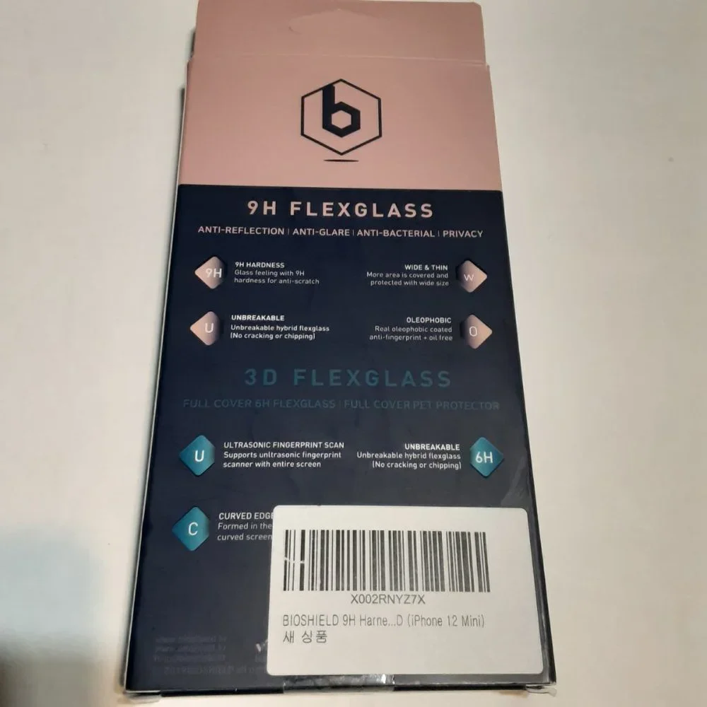 BIOSHIELD 9H Harness Flex Tempered Glass Screen Protector iPhone12 mini